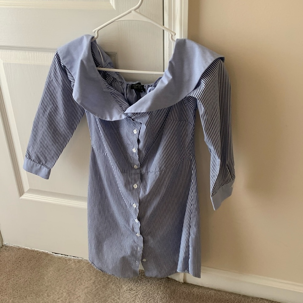 Topshop Off Shoulder Dress